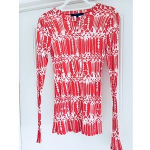 BCBG print top